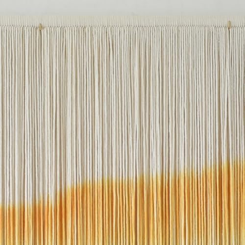 Flber Macrame Wall Hanging Extra Large Dip Dye Boho Wall Decor 57" W*35" L - Image 7