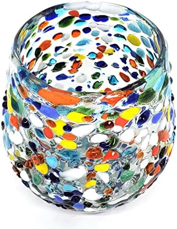 Confetti Rocks 16 oz Stemless Wine Glasses (set of 6), Recycled Glass, Lead-free, Toxin-Free (16oz Stemless) - Image 6