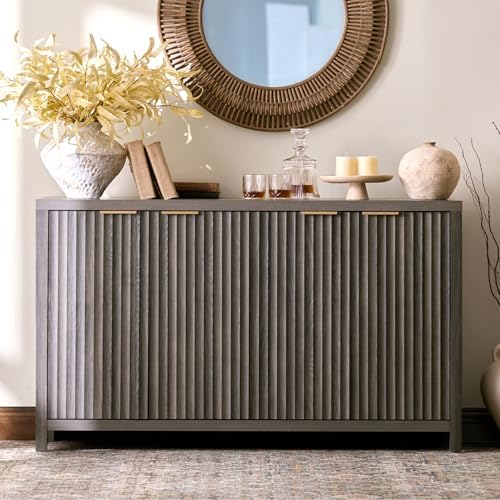 OAKHAM HOME Buffet Cabinet 56" Black Oak - Image 3