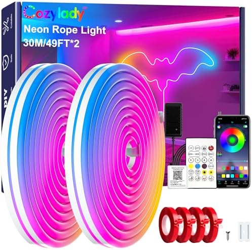 Cozylady RGB Neon Light LED Rope Light (100Ft/30M) by CozyladyInc