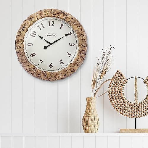 Presentime Farmhouse Series, Rustic Woven Clock - Image 4