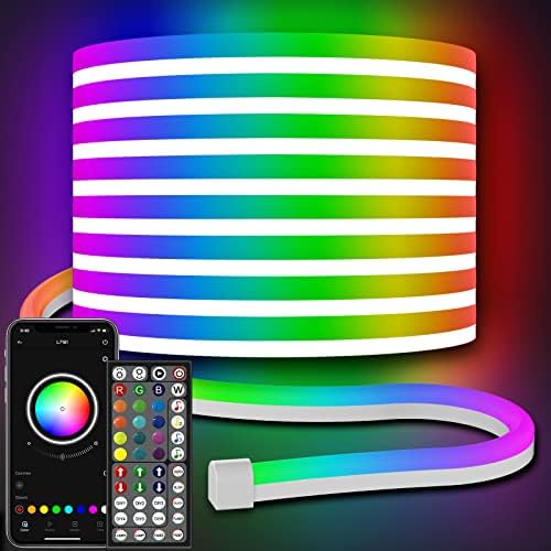 AILBTON 30Ft Neon Rope Lights,Flexible Led Rope Lights Control with App/Remote,Multiple Modes Music Sync Gaming RGB Led Neon Lights for Bedroom Outdoor by AILBTON