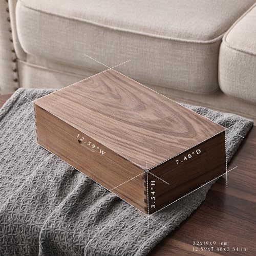Beexchange Black Walnut Wooden Jewelry Box - Allwood, Handcrafted, Classic Jewelry Box. Jewelry boxes & organizers for Women, Men, and Girls(Single-Layer) - Image 2