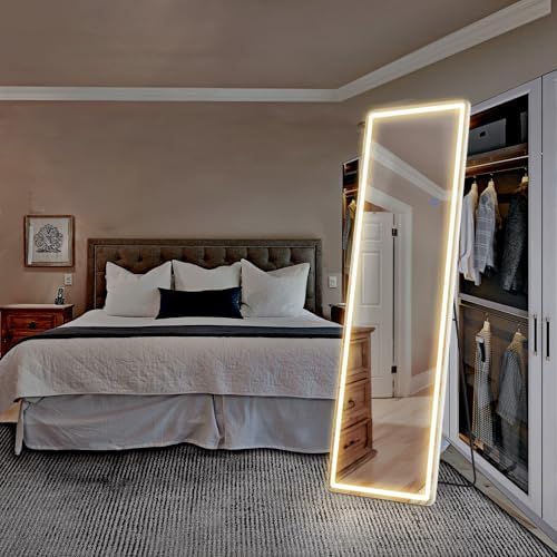 OLIXIS 16"x 60" Full Length Mirror with Lights, LED Body Mirror - Image 2