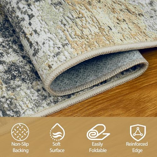 Aelenmu 10x14 Area Rugs for Living Room Washable Dining Room Multi Color - Image 4