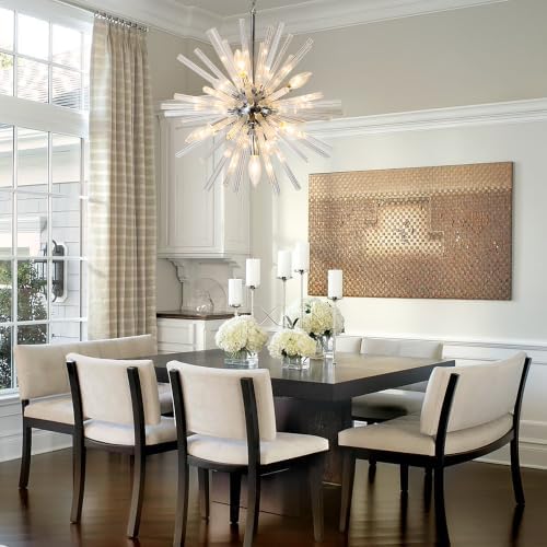 Vezzio Modern Sputnik Chandelier Light Fixtures - Image 4
