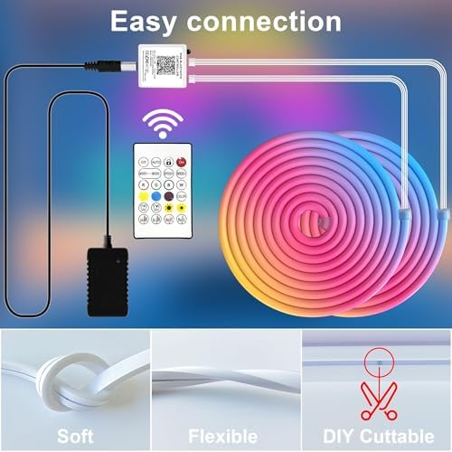 Cozylady RGB Neon Light LED Rope Light (30m/100ft) - Image 2