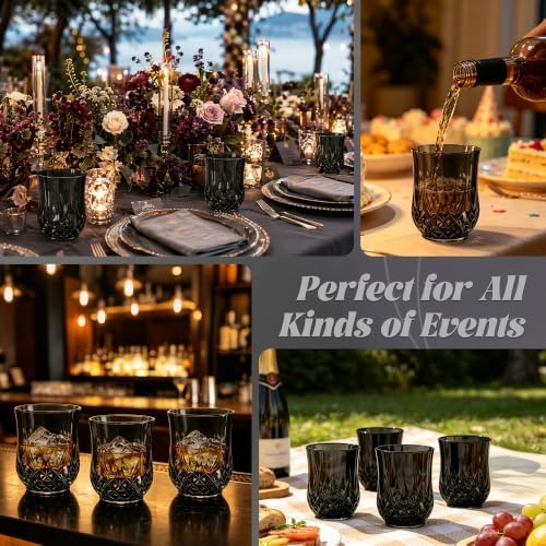 24 Pack Plastic Stemless Wine Glasses, 12oz Unbreakable Wine Cups - Image 6