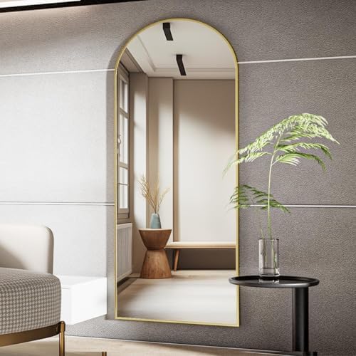 Koonmi 65x24 Arched Full Length Mirror, Floor Mirror with Stand - Image 3