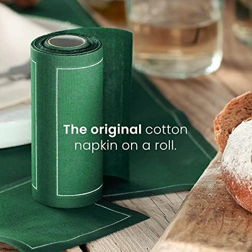 Cotton Cocktail Napkin - 4.3 x 4.3 in - 50 units per roll - English Green - Image 2