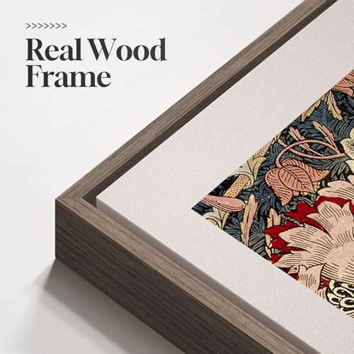 Large Framed William Morris Vintage Wall Art for Living Room, 5 Piece - Image 5
