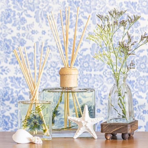 Rosy Rings Sea Salt Mist Accent Diffuser, Single Piece, 4 oz Last 4-6 Months Small Glass Reed with Floral Embedded Flowers Coastal Aroma, Bathroom Bedroom Livingroom Spa Decor Luxury Gift - Image 7