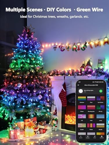 BrizLabs Smart RGB Fairy Lights, 66 ft 200 LED Alexa/Google Home Compatible - Image 2