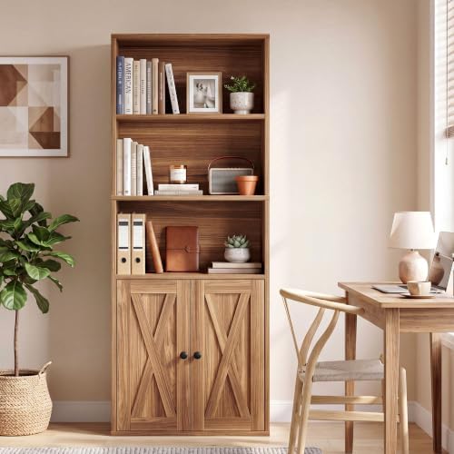 IRONCK Industrial Bookshelves and Bookcases with Doors and Shelves - Image 2
