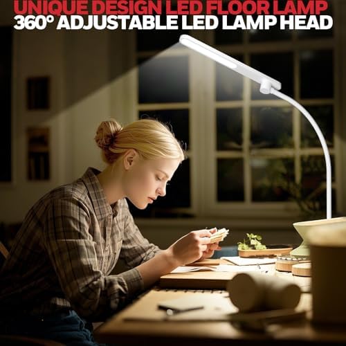 Honeywell LED Floor Lamp Dimmable Gooseneck Reading Living Room Bedroom 77" - Image 6