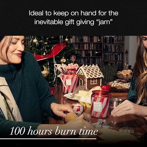 Voluspa Crushed Candy Cane, Large Candle Jar, 18 oz, 100 Hour Burn Time, Coconut Wax for Clean Burning, Handcrafted in the USA - Image 5