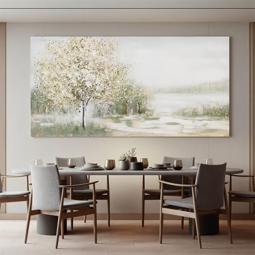 Canvas Wall Art Decor Oversized Landscape Wall Art Decor Green Wall Art for Living Room Natural Canvas Art Wall Decor Oversized Wall Art Prints For Walls Home Office Wall Decorations 39"X78" - Image 5