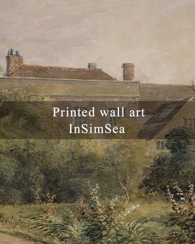InSimSea Framed Canvas Wall Art Vintage Decor, Home Decor Classical Scenery Landscape Watercolor Paintings, Large Wall Decorations for Living Room Home Farmhouse Bathroom Decor, 16"x24" - Image 6