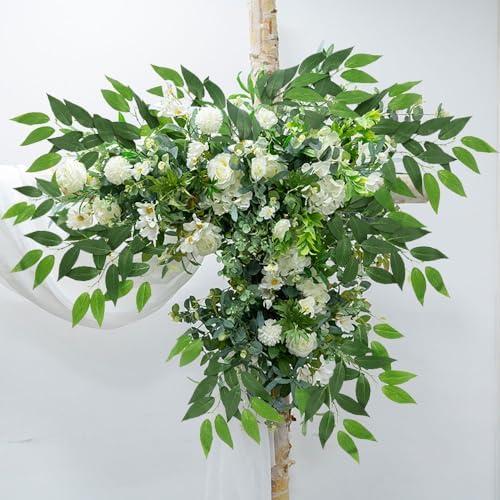 Artificial Italian Ruscus Greenery Stems, 20 Pack Faux Green Leaf Garland Branches Hanging Greenery Spray for Wedding Bouquet Arch Table Centerpiece Home Decor - Image 6