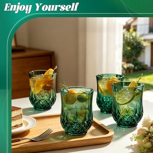12 Pack Plastic Stemless Wine Glasses, 12oz Unbreakable Wine Cups - Image 4