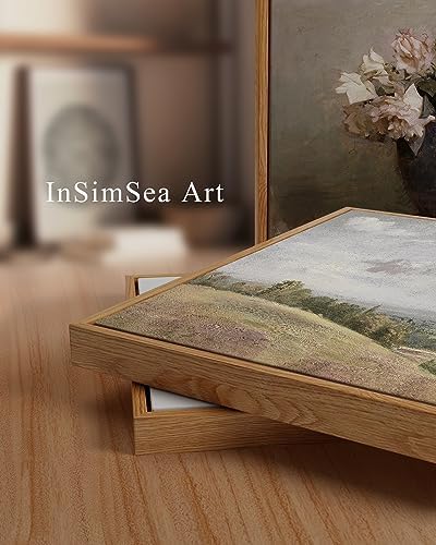 InSimSea Framed Canvas Wall Art Vintage Decor, Retro Floral Rustic Decorations for Living Room, Farmhouse Wall Decor for Living Room Bedroom, 24"x36" - Image 2