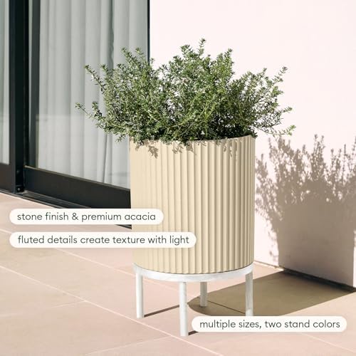 Veradek Demi Series Raised Planter - Round Planter with Stand - Image 4