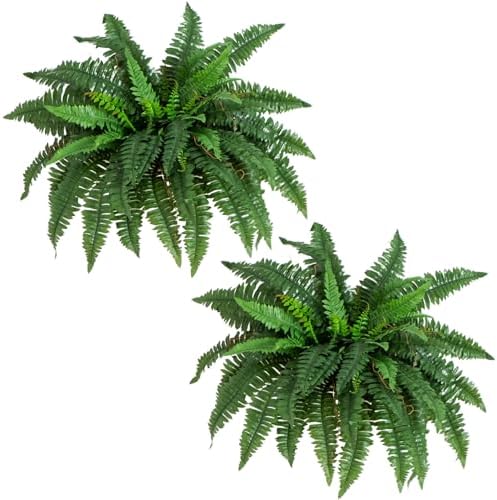 Nearly Natural 40 in Artificial Boston Fern Indoor Plant (Set of 2) by NearlyNatural
