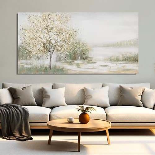 Canvas Wall Art Decor Large Green Wall Art for Living Room Natural Landscape Wall Art Decor Canvas Art Wall Decor Oversized Wall Art Prints for Room Bedroom Office Decor 29"X58" - Image 2