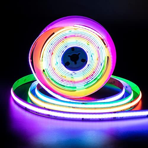 PAUTIX RGB Smart IC COB LED Strip Light Addressable 32.8ft/10m,UL-Listed 24V Color Flowing Strip Light Multicolor Flexible Tape Light for TV,Bedroom,Party DIY Decoration(Without Controller&Adapter) by PAUTIX
