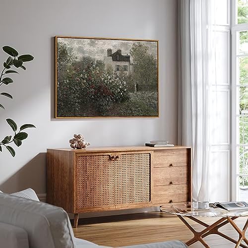 InSimSea Framed Canvas Wall Art Vintage Decor, Farmhouse Room Aesthetic, Living Room Wall Art, Cottagecore Bedroom Kitchen Bathroom Decor, 24"x36" - Image 4