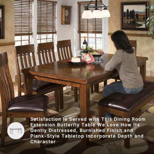 Signature Design by Ashley Ralene Wood Extendable Dining Table, Brown - Image 5