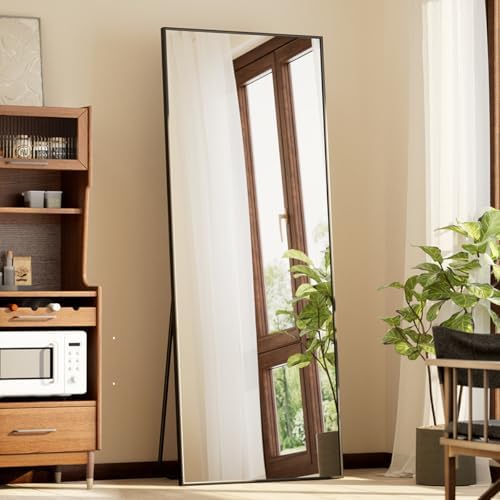 BEAUTYPEAK Full Length Mirror with Stand, 56"x21" Floor Mirror - Image 3