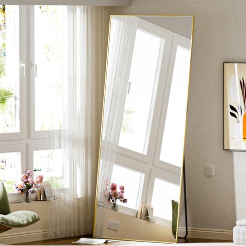 BEAUTYPEAK Full Length Mirror, 71"x26" Floor Mirrors, Gold - Image 7
