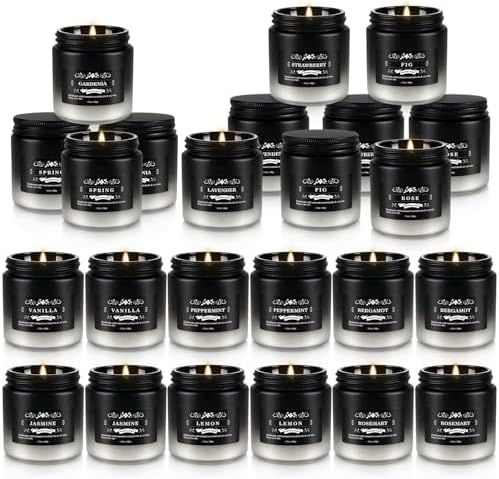 YOROXRG 24 Pack Scented Candles with Added Natural Essential Oils, 3.5oz, Suitable for Various Festivals, Parties, Yoga, and Home Scened - Image 5