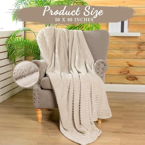 Buryeah 48 Pcs Flannel Blankets Bulk,Fall Outdoor Wedding, Khaki - Image 2