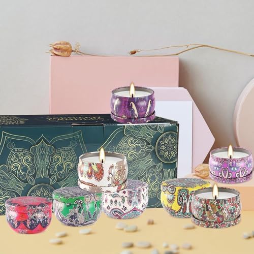 YOROXRG 24Pack Scented Candles,Soy Wax Jar Candles,Aromatherapy Candles for Home 2.5 OZ Scented Candles for Mom for Christmas Candles, Birthday, Thanksgiving, Mother's Day,Valentine'sDay - Image 3