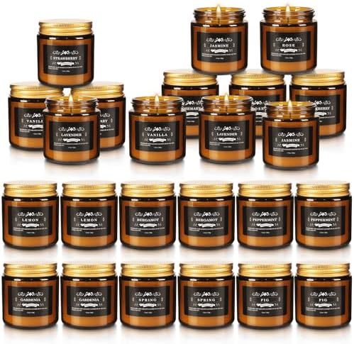 YOROXRG 24 Pcs Scented Candles with Added Natural Essential Oils, 3.05oz, Suitable for Various Festivals, Parties, Yoga, and Home Scene - Image 7