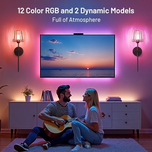 Crystal Battery Operated Wall Sconces Set of 2, Black Rechargeable Wireless Wall Sconce Lights with Crystal Lampshade, 12 RGB and 3CCT Dimmable Wall Lamps with Remote for Bedroom Living Room Hallway - Image 5