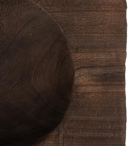 Creative Co-Op Decorative Paulownia Wood Tray Bowl, Brown - Image 4