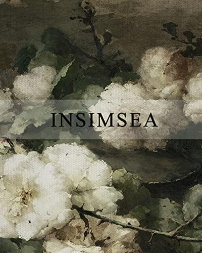 InSimSea Framed Canvas Wall Art Vintage Decor, Room Decor White Roses Still Life Paintings Canvas Print, Mid Century Modern Decor for Living Room, Bathroom Farmhouse Kitchen, 16"x24" - Image 4