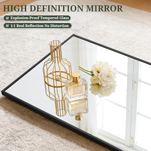 Mirror Full Length 56"x21", Rectangle Full Body Floor Mirrors with Stand - Image 5