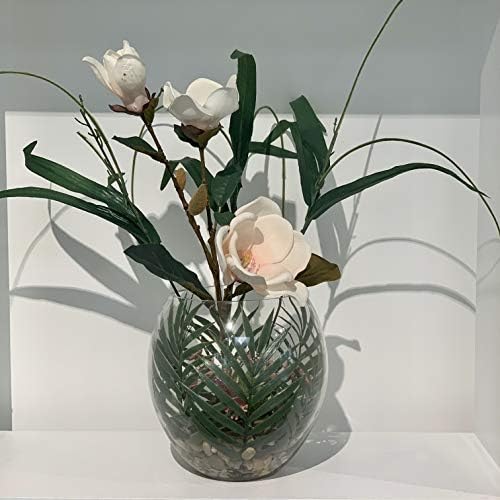 WGV Bowl Glass Vase Bulk, Diameter 7.5", Height 8", (Multiple Sizes Choices) Clear Egg Oval Jar Floral Planter Terrarium for Wedding Event Home Decor, 4 Pieces (VBW0608) - Image 5