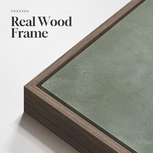 Large Framed Green Abstract Wall Art for Living Room Set of 2, 24x36 In - Image 6