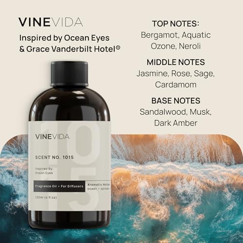 VINEVIDA (16oz) Hotel Fragrance Collection Diffuser Oil - Hotel Scents Diffusers for Home - Cold Air Diffuser Oil - Hotel Scent Essential Oil - Scent No.1015 Inspired by Grace Vanderbilt Hotel - Image 2