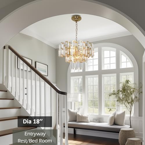 Gold Crystal Chandelier Lighting for Dining Rooms Bedroom - Image 3