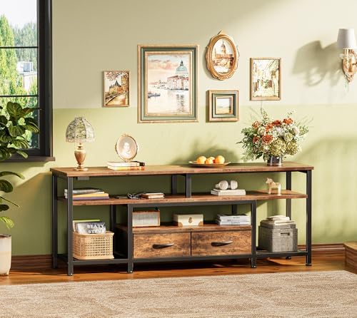 Huuger 54 Inch LED TV Stand with Power Outlets for 55 60 Inch TV - Image 6