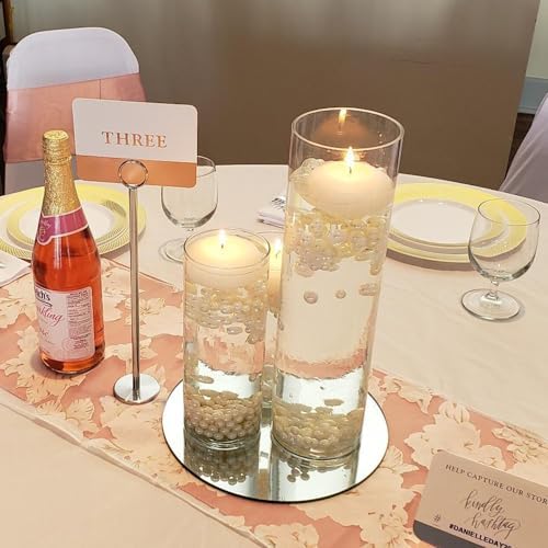 WGVI Quality Thick Weighted Clear Cylinder Glass Vases, 3" W x 16" H, Skinny Bud Tall Vase Floral Bouquet Flower Arrangements Wedding Centerpieces Container Candle Holders Home Decor, 1 Piece - Image 5