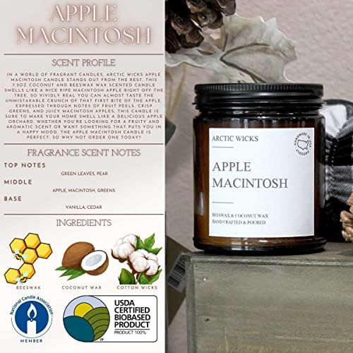 Arctic Wicks Fall Candle Set, 3 Pack 9oz, Coconut Beeswax, Non-Toxic - Image 6