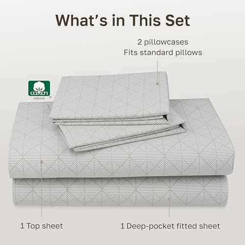 California Design Den Soft 100% Cotton 400 Thread Count Sheets Queen, 4 Pcs - Image 4