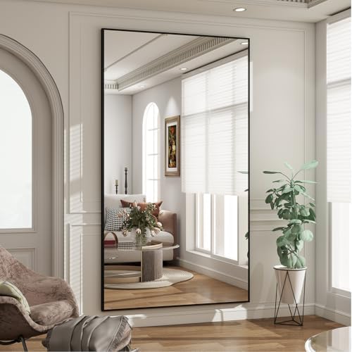 BEAUTYPEAK 76"x34" Rectangle Full Body Floor Mirrors, Full Length Mirror - Image 7